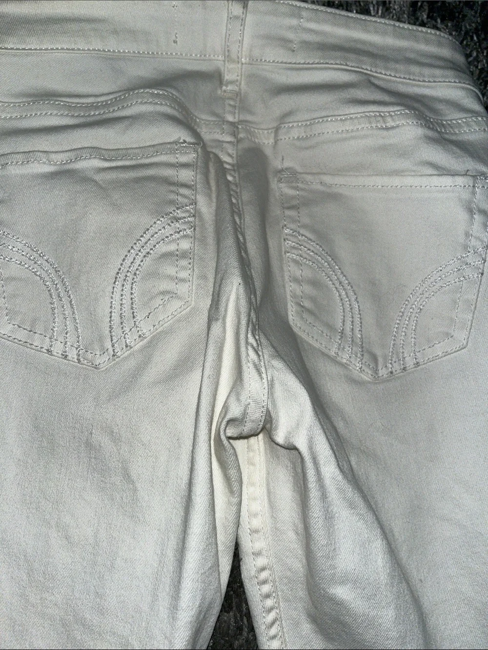 Hollister White Stretch Skinny Jeans - Picture 5 of 9